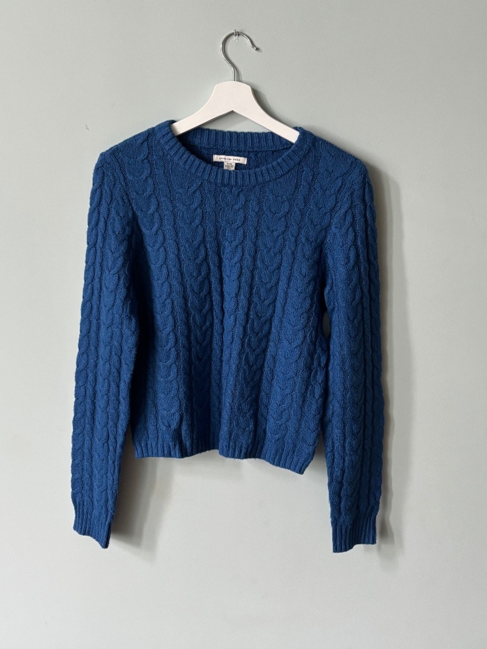 Two cableknit American Eagle Sweaters